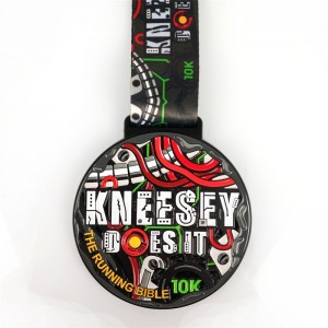 개그 공장 맞춤형 로고 상 메달 리본 블랭크 골드 실버 브론즈 명예 사이클링 마라톤 금속 스포츠 메달 달리기